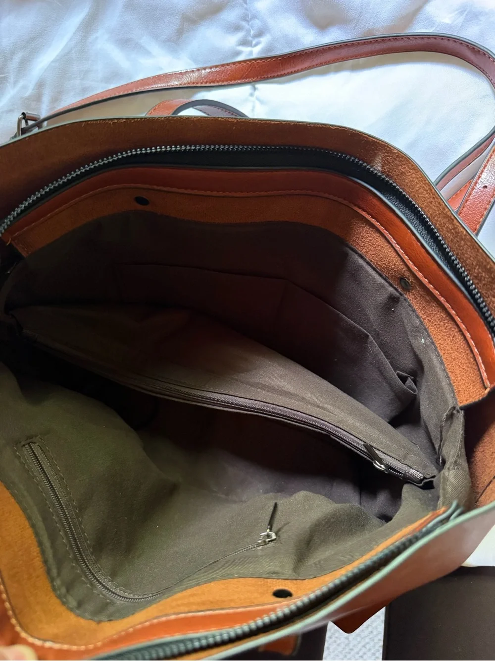 Besto U brown leather purse